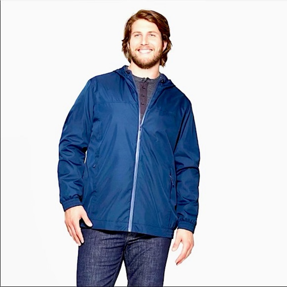 Goodfellow & Co Lightweight Navy Rain Jacket - S